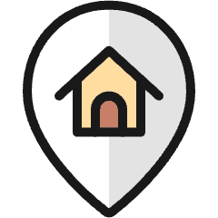 Style Two Pin Home Icon from Ultimate Colors Set