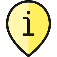 Style Two Pin Information Icon from Ultimate Colors Set
