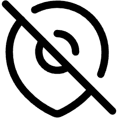 Style Two Pin Off Map Icon from Ultimate Regular Set