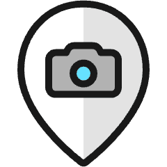 Style Two Pin Photography Icon from Ultimate Colors Set