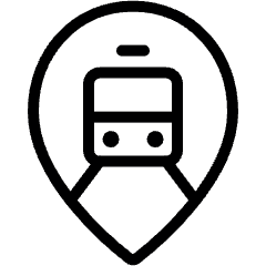 Style Two Pin Train Icon from Ultimate Light Set