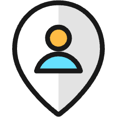 Style Two Pin User Icon from Ultimate Colors Set