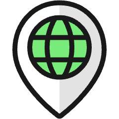 Style Two Pin World Icon from Ultimate Colors Set