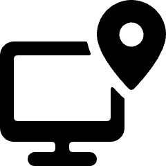 Pin Monitor Icon from Ultimate Bold Set