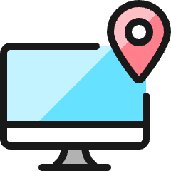 Pin Monitor Icon from Ultimate Colors Set