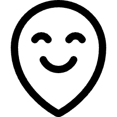 Smiley Pin 2 Icon from Ultimate Regular Set