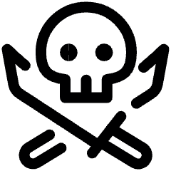 Piracy Icon from Ultimate Regular Set