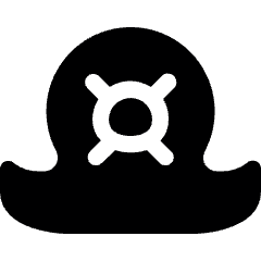 Piracy Captain Hat Icon from Ultimate Bold Set