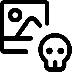 Piracy Content Image Icon from Ultimate Regular Set