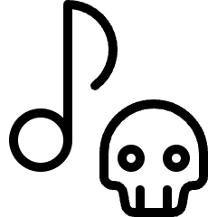 Piracy Content Music Icon from Ultimate Light Set