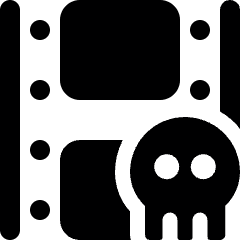 Piracy Content Video Icon from Ultimate Bold Set