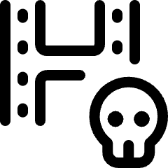 Piracy Content Video Icon from Ultimate Regular Set