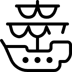 Piracy Ship 3 Icon from Ultimate Light Set