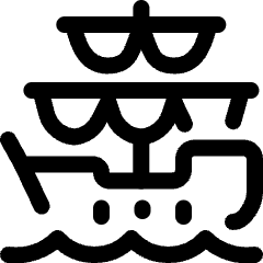 Piracy Ship 4 Icon from Ultimate Regular Set