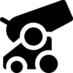 Pirate Cannon Icon from Ultimate Bold Set
