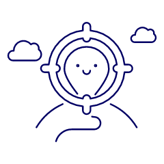 Happy Destination Illustration from UX Line Set