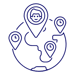 Pinned Timezone 1 Illustration from UX Line Set