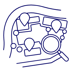 Searching Place Illustration from UX Line Set