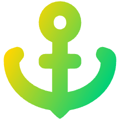 Anchor Icon from Plump Gradient Set