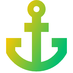 Anchor Icon from Sharp Gradient Set