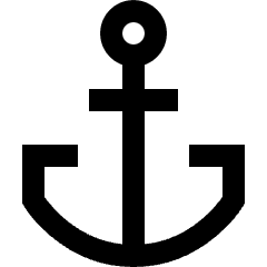Anchor Icon from Sharp Line Set