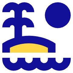 Beach Icon from Sharp Pop Set