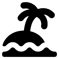 Beach Icon from Core Solid Set