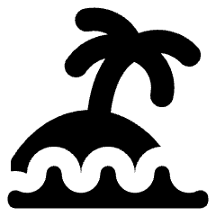 Beach Icon from Core Solid Set