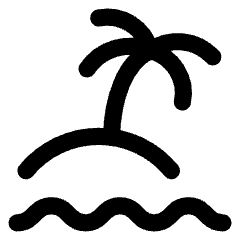 Beach Icon from Core Line Set