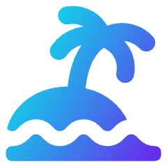 Beach Icon from Core Gradient Set