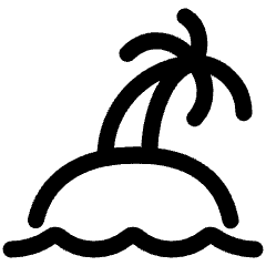 Beach Icon from Plump Line Set