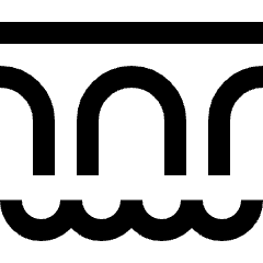 Bridge Icon from Sharp Line Set