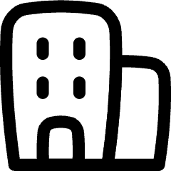 Building Office Icon from Flex Line Set