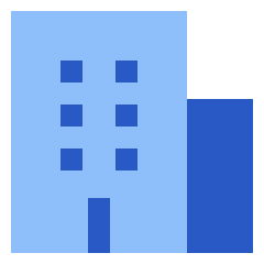 Building Office Icon from Sharp Flat Set