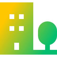 Building Real Estate Icon from Sharp Gradient Set