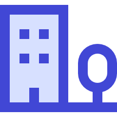 Building Real Estate Icon from Sharp Duo Set