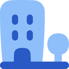 Building Real Estate Icon from Flex Flat Set
