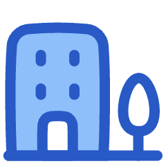 Building Real Estate Icon from Plump Duo Set