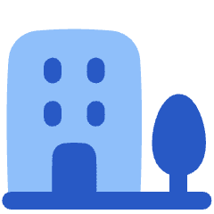 Building Real Estate Icon from Plump Flat Set