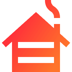 Cabin Icon from Sharp Gradient Set