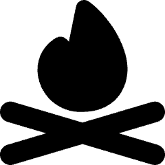 Campfire Icon from Micro Solid Set