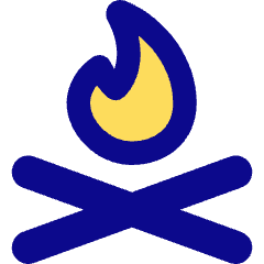 Campfire Icon from Core Pop Set