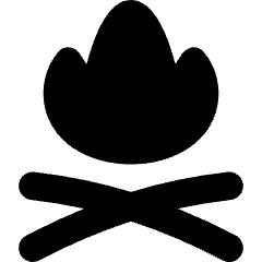 Campfire Icon from Flex Solid Set