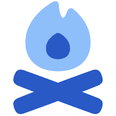 Campfire Icon from Plump Flat Set