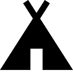 Camping Tent Icon from Sharp Solid Set