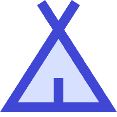 Camping Tent Icon from Sharp Duo Set