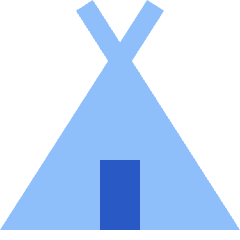 Camping Tent Icon from Sharp Flat Set