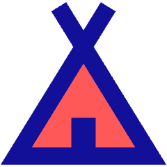 Camping Tent Icon from Sharp Pop Set
