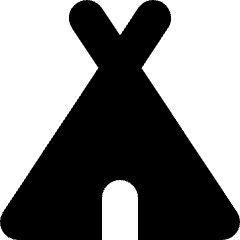 Camping Tent Icon from Micro Solid Set