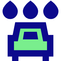 Car Wash Icon from Sharp Pop Set